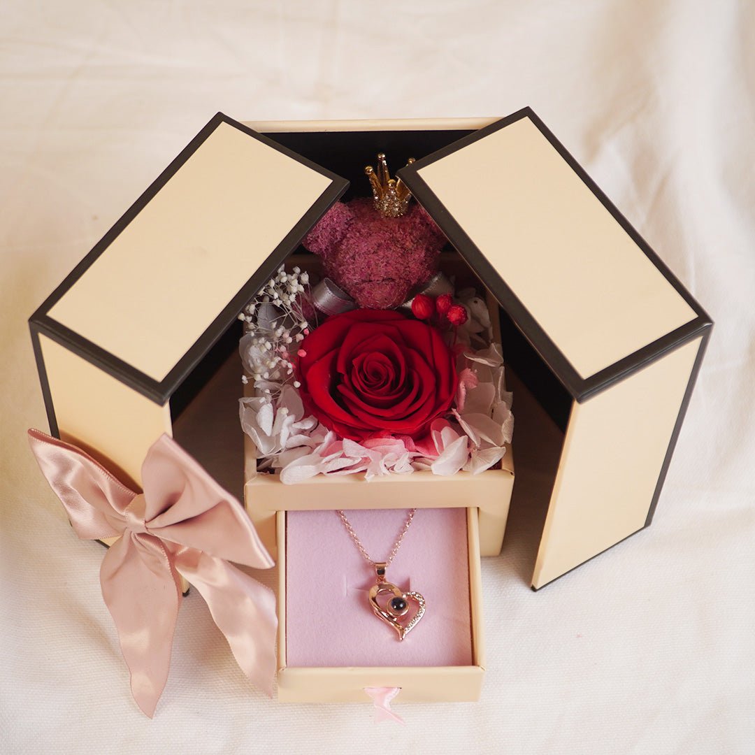 Luxury Surprise Gift Box with Roses & Teddy - Memories InsiteSUPRISE GIFT BOX-2